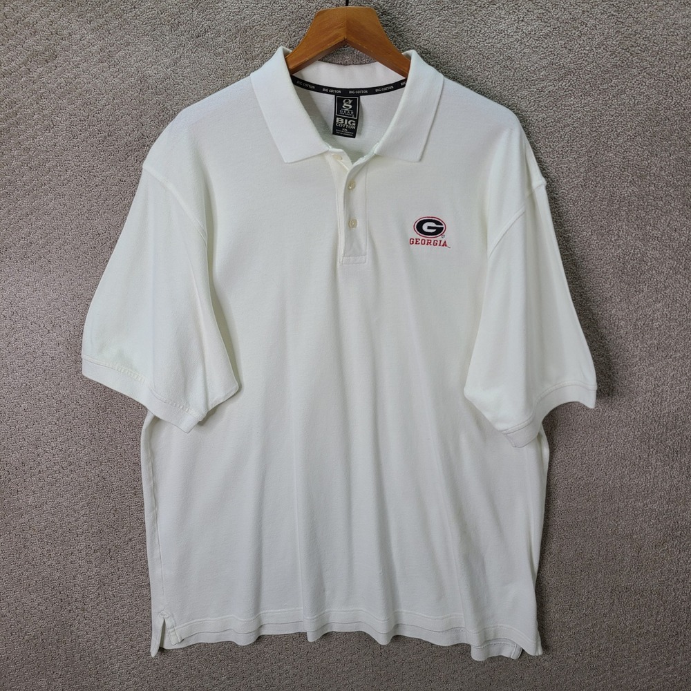 Gear For Sports Shirt Mens XXL White Polo Georgia Bulldogs Cotton Casual